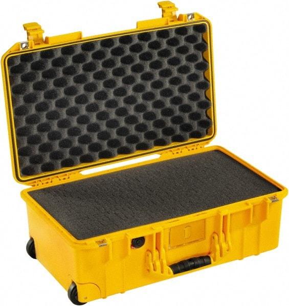 Pelican Products, Inc. - 13-31/32" Wide x 8-63/64" High, Aircase w/Foam - Yellow - USA Tool & Supply