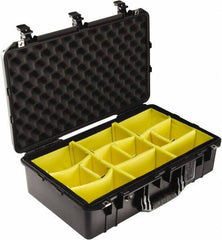Pelican Products, Inc. - 15-15/32" Wide x 8-15/64" High, Aircase w/Divider - Black - USA Tool & Supply