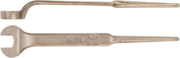 Ampco - 20mm Nonsparking Standard Spud Handle Open End Wrench - Single End, Plain Finish - USA Tool & Supply