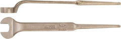 Ampco - 1-1/4" Nonsparking Standard Spud Handle Open End Wrench - Single End, Plain Finish - USA Tool & Supply