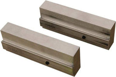 CarveSmart - 1" Wide x 2-1/4" High x 1" Thick, Flat/No Step Vise Jaw - Soft, Aluminum, Fixed Jaw, Compatible with 6" Vises - USA Tool & Supply
