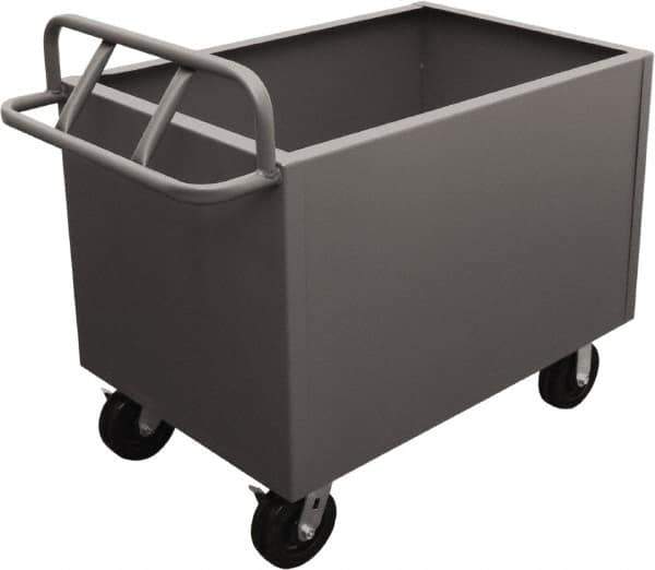 Durham - 2,000 Lb Load Capacity, Steel Box Truck - 36" Wide x 24" Long x 29-1/2" High, Gray - USA Tool & Supply