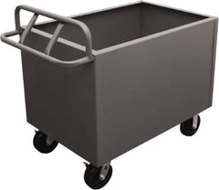 Durham - 2,000 Lb Load Capacity, Steel Box Truck - 36" Wide x 24" Long x 29-1/2" High, Gray - USA Tool & Supply