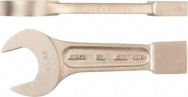 Ampco - 115mm Nonsparking Standard Striking Open End Wrench - Single End, Plain Finish - USA Tool & Supply