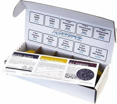 Made in USA - 50 Piece, 60, 80, 120 Grit, 2" Disc Diam, Abrasive Disc Kit - Coated & Nonwoven, Extra Coarse, Medium/Very Fine Grade, Various Abrasive Materials - USA Tool & Supply