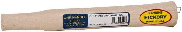 Made in USA - 10-1/2" Long Replacement Handle for Sledge Hammers - 1" Eye Length x 3/4" Eye Width, Hickory, 2 to 4 Lb Capacity, Material Grade Type A - USA Tool & Supply