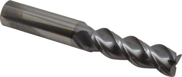 Niagara Cutter - 3/4", 3 Flute, Single End, Solid Carbide, 0.06" Corner Radius End Mill - 5" OAL, 45° Helix, Right Hand Flute, 2-1/4" LOC, Right Hand Cut - USA Tool & Supply