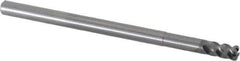 OSG - 6mm, 4 Flute, Single End, Solid Carbide, 1mm Corner Radius End Mill - 100mm OAL, 45° Helix, Right Hand Flute, 9mm LOC, Right Hand Cut, 30mm Extended Reach - USA Tool & Supply