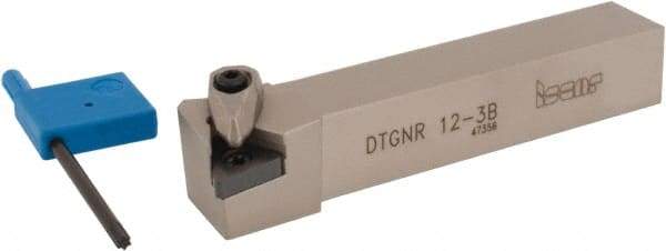 Iscar - DTGN, Right Hand Cut, 91° Lead Angle, 3/4" Shank Height x 3/4" Shank Width, Negative Rake Indexable Turning Toolholder - 4-1/2" OAL, TN..33. Insert Compatibility, Series Isoturn - USA Tool & Supply