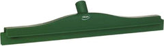 Vikan - 20" Rubber Blade Floor Squeegee - Double Edge, Green, Plastic Holder - USA Tool & Supply