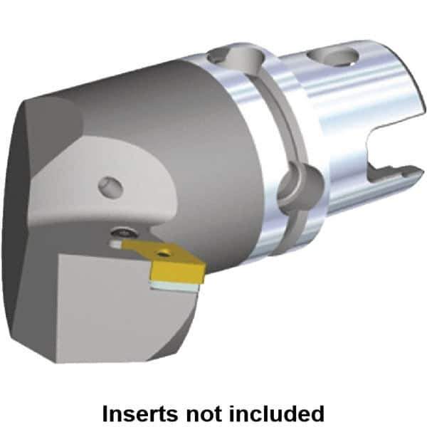 Kennametal - Right Hand Cut, Size KM50, DN.. Insert Compatiblity, Internal or External Modular Turning & Profiling Cutting Unit Head - 52mm Ctr to Cutting Edge, 75mm Head Length, Through Coolant, Series Kenlever - USA Tool & Supply