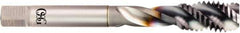 OSG - 1/2-13 UNC 3 Flute 3B Modified Bottoming Spiral Flute Tap - Powdered Metal, TiCN Finish, 110mm OAL, Right Hand Flute, Right Hand Thread, H3, Series 16505 - Exact Industrial Supply