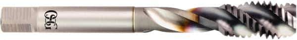 OSG - 3/4-10 UNC 4 Flute 3B Modified Bottoming Spiral Flute Tap - Powdered Metal, TiCN Finish, 125mm OAL, Right Hand Flute, Right Hand Thread, H3, Series 16505 - USA Tool & Supply