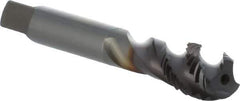 OSG - 5/8-11 UNC 3 Flute 3B Modified Bottoming Spiral Flute Tap - Powdered Metal, TiCN Finish, 110mm OAL, Right Hand Flute, Right Hand Thread, H3, Series 16505 - USA Tool & Supply