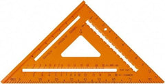 SAVAGE by SWANSON - 12" Blade Length x 12" Base Length, Rafter Square - 1/4" Graduation - USA Tool & Supply