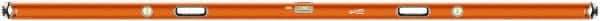 SAVAGE by SWANSON - 96" Long 3 Vial Box Beam Level - Aluminum, Orange - USA Tool & Supply