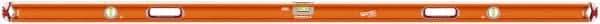 SAVAGE by SWANSON - Magnetic 78" Long 3 Vial Box Beam Level - Aluminum, Orange - USA Tool & Supply