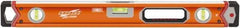 SAVAGE by SWANSON - 24" Long 3 Vial Box Beam Level - Aluminum, Orange - USA Tool & Supply