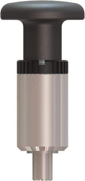 Made in USA - 3/8" Pin Diam, 0.61" Usable Length, Pull Knob Handle Quick Release Pin - 3.79" OAL - USA Tool & Supply