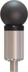 Made in USA - 3/8" Pin Diam, 0.61" Usable Length, Ball Knob Handle Quick Release Pin - 3.59" OAL - USA Tool & Supply
