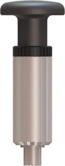 Made in USA - 1/2" Pin Diam, 0.57" Usable Length, Pull Knob Handle Quick Release Pin - 4.45" OAL - USA Tool & Supply