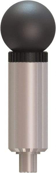 Made in USA - 1/2" Pin Diam, 0.57" Usable Length, Ball Knob Handle Quick Release Pin - 4.4" OAL - USA Tool & Supply