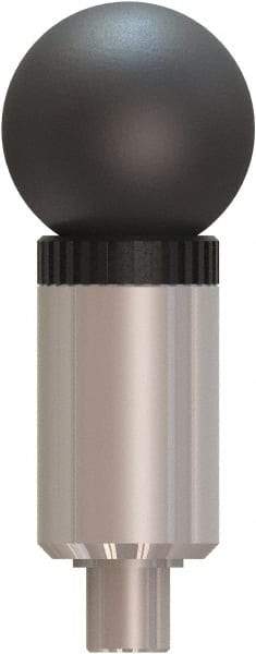 Made in USA - 1/2" Pin Diam, 0.57" Usable Length, Ball Knob Handle Quick Release Pin - 3.56" OAL - USA Tool & Supply