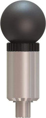 Made in USA - 1/2" Pin Diam, 0.57" Usable Length, Ball Knob Handle Quick Release Pin - 3.56" OAL - USA Tool & Supply