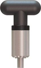 Made in USA - 5/16" Pin Diam, 0.61" Usable Length, T Handle Quick Release Pin - 3.79" OAL - USA Tool & Supply