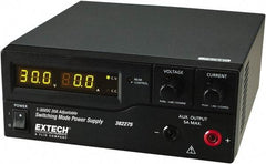 Extech - 600 Watt, 20 Amp, 30 VDC Output, Benchtop Power Supply - 1 Output, 7.9 Inch Wide x 8-1/2 Inch Deep x 3-1/2 Inch High, LED Display - USA Tool & Supply