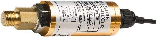 Extech - 30 Max psi, NPT Connection Pressure Transducer - 1/4" Thread - USA Tool & Supply