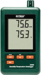 Extech - 32 to 122°F, 10 to 90% Humidity Range, Temp Recorder - USA Tool & Supply