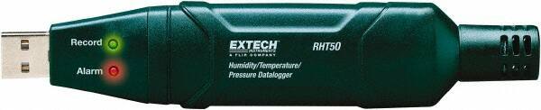 Extech - -40 to 158°F, 0 to 100% Humidity Range, Temp, Pressure Recorder - USA Tool & Supply