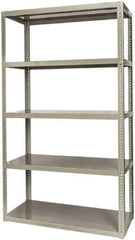 Hallowell - 5 Shelf Starter High-Capacity Open Steel Shelving - 2,500 Lb Capacity, 48" Wide x 84" High x 24" Deep, Gray - USA Tool & Supply