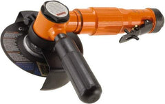 Dotco - 4" Wheel Diam, 13,500 RPM, Pneumatic Cutoff & Cutoff-Grinder Tool - Right Angle Handle, 1/4" Inlet - USA Tool & Supply