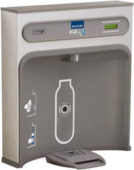 Halsey Taylor - 8 GPH Cooling Capacity Retro Fit Water Cooler & Fountain - Retro-Fit Bottle Filling Station, 20 to 105 psi, 0.20 hp, Stainless Steel - USA Tool & Supply