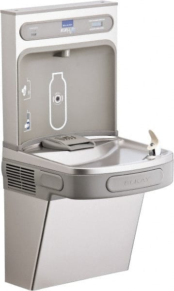 ELKAY - 8 GPH Cooling Capacity Barrier Free Wall Mounted Water Cooler & Fountain - USA Tool & Supply