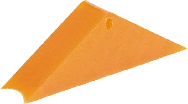 Vestil - 2-1/4" Wide x 3-5/8" High x 11" Deep, Plastic Wheel Chock - USA Tool & Supply