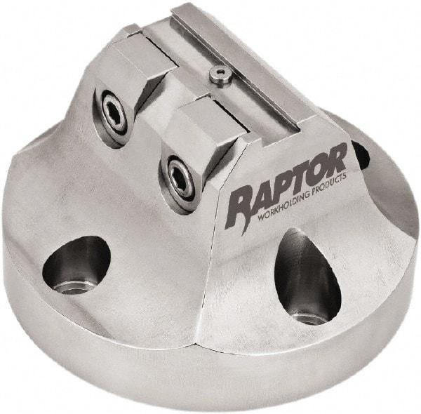 Raptor Workholding - 3/8" Jaw Width, 3" High Dovetail Vise - For Use with 4 & 5 Axis Workholding Systems - USA Tool & Supply