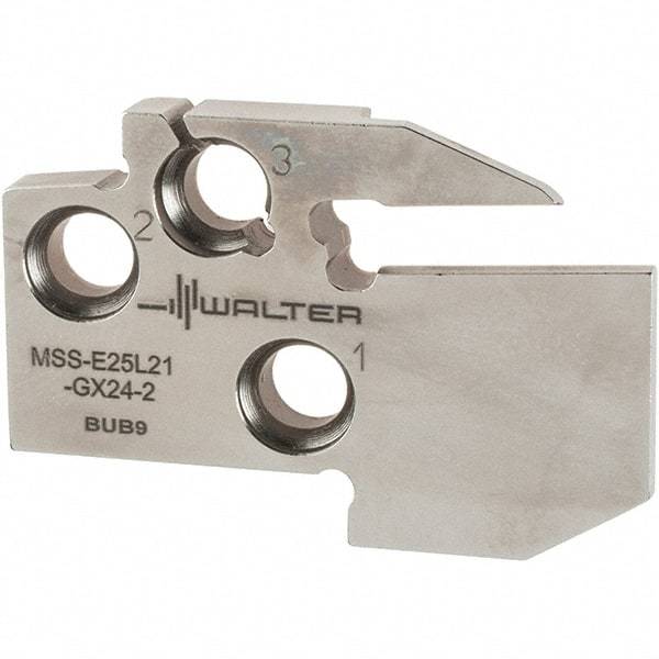 Walter - Left Hand Cut, Single End Indexable Cut-Off Blade - 0.827" Max Depth of Cut, MSS-E Blade - USA Tool & Supply