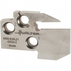 Walter - Left Hand Cut, Single End Indexable Cut-Off Blade - 0.827" Max Depth of Cut, MSS-E Blade - USA Tool & Supply