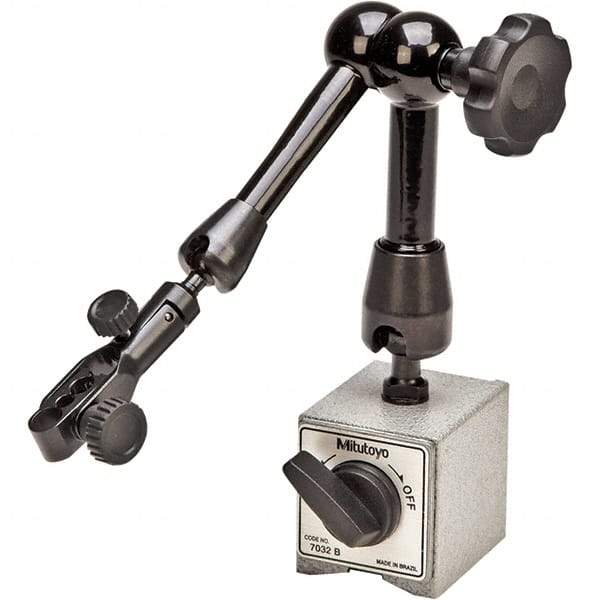 Mitutoyo - 50mm Long x 50mm Wide x 55mm High Magnetic Indicator Base with On/Off Switch - 600 N Magnetic Pull - USA Tool & Supply