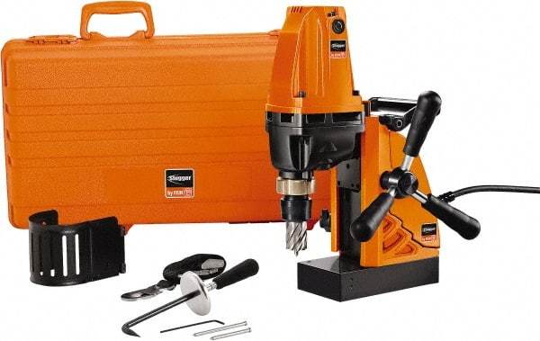 Fein - 3/4" Chuck, 2" Travel, Portable Magnetic Drill Press - 680 RPM, 750 Watts - USA Tool & Supply