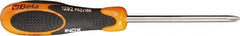 Beta - #0, 6-1/2" OAL, Standard Phillips Screwdriver - 2-1/2" Blade Length, Round Shank, Ergonomic Handle - USA Tool & Supply