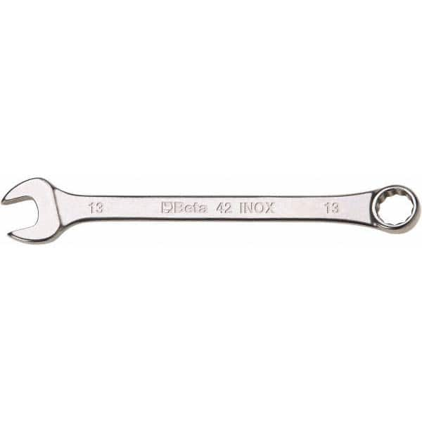 Combination Wrench: 5-1/2'' OAL, Stainless Steel, Polished Finish