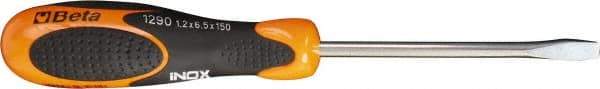 Beta - 2.5mm Blade Width, Standard Slotted Screwdriver - Round Shank, Ergonomic Handle - USA Tool & Supply