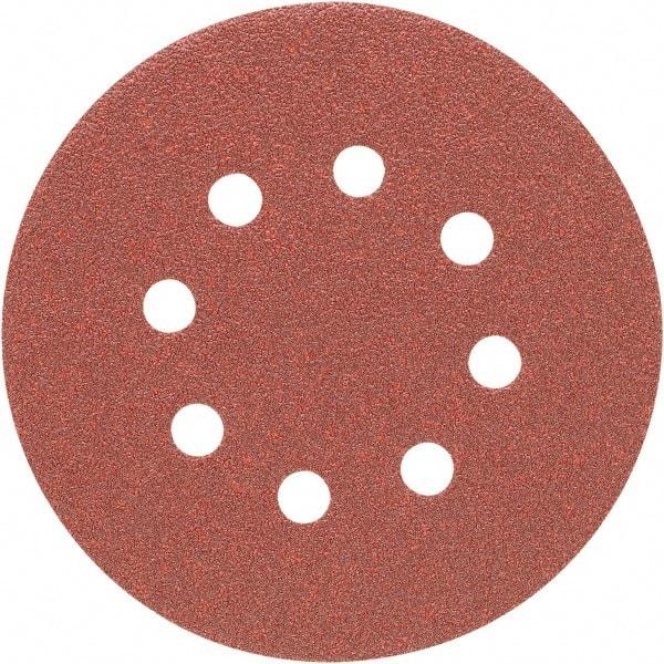 Porter-Cable - 5" Diam, 120 Grit, Aluminum Oxide Hook & Loop Disc - Fine Grade, Coated, C Weight Paper Backing, - USA Tool & Supply