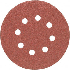 Porter-Cable - 5" Diam, 120 Grit, Aluminum Oxide Hook & Loop Disc - Fine Grade, Coated, C Weight Paper Backing, - USA Tool & Supply