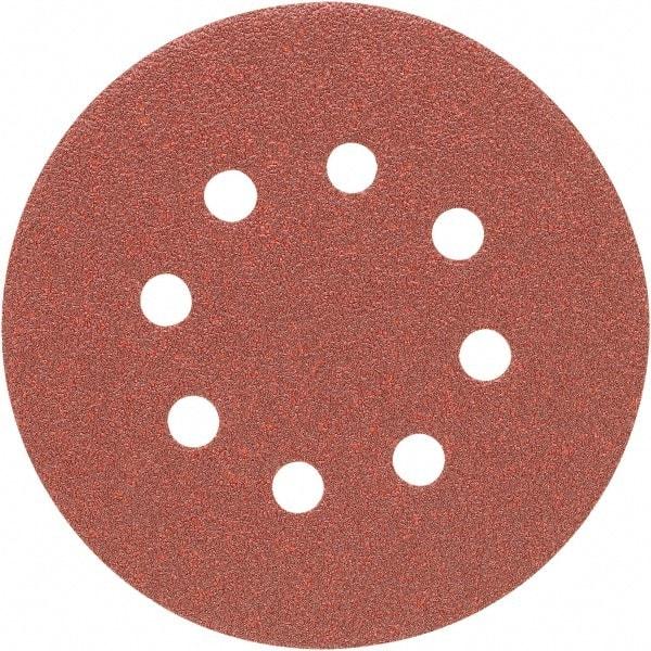 Porter-Cable - 5" Diam, 80 Grit, Aluminum Oxide Hook & Loop Disc - Medium Grade, Coated, C Weight Paper Backing, - USA Tool & Supply
