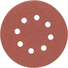 Porter-Cable - 5" Diam, 80 Grit, Aluminum Oxide Hook & Loop Disc - Medium Grade, Coated, C Weight Paper Backing, - USA Tool & Supply